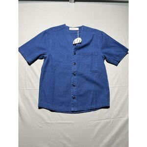Imperfects Benny Jersey button down top‎ Men's Small Hemp Blend Short Sleeve